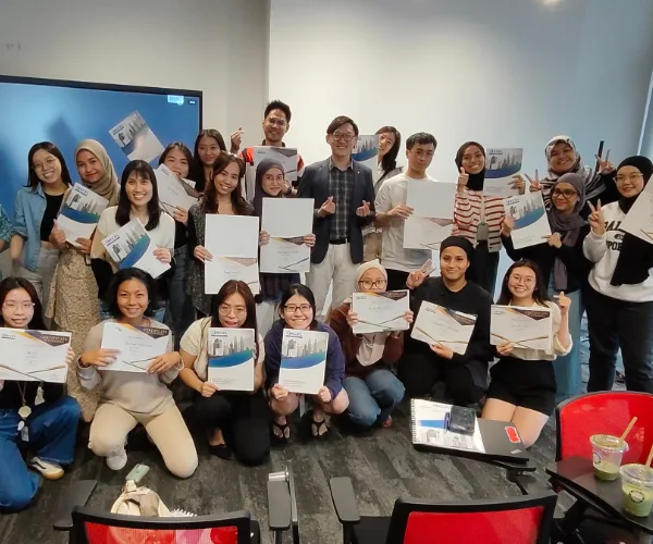 Workshop certificate ceremony