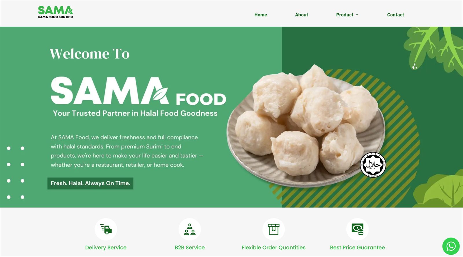 Samafood website