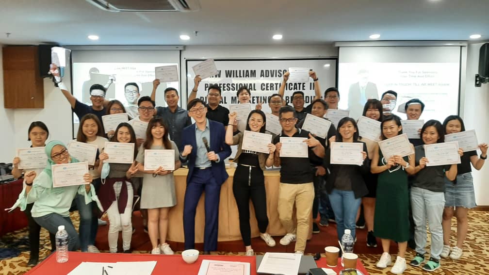 Alexander Ang with a training cohort